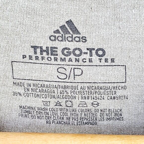 Adidas Mens‎ Go-To Performance Tee S ~SS89.5 - Picture 3 of 3